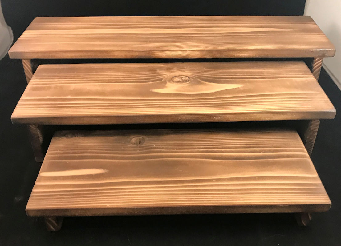 Nesting Risers in Torched Cedar (image for) Nesting Risers in Torched Cedar